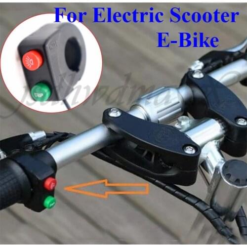 Two In One Switch Button for Electric Bicycle Motorcycle Scooter Parts 22mm Handlebar Tube