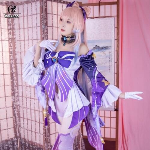 ROLECOS Game Genshin Impact Kokomi Cosplay Costume Sangonomiya Kokomi Cosplay Costumes Sexy Women Dress Halloween Uniform