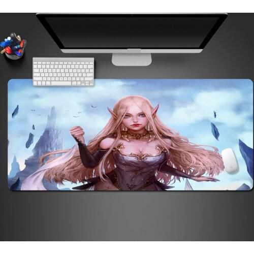 Sexy Girls The Elves Mousepad High Quality Non-slip PC Gamer Computer Wot Big Mouse Pad Best Personality Christmas Gift