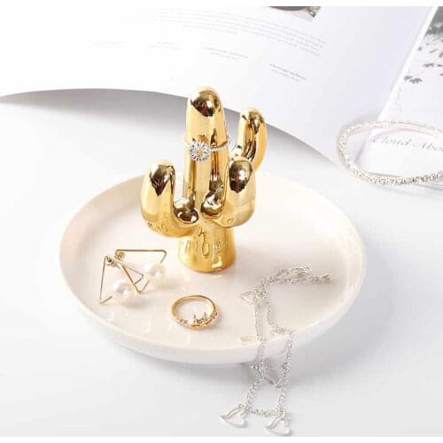 Creative Ceramic Sculpture Storage Box Tray Ornaments Home Living Room Porch Desktop Jewelry Storage Crafts Gift