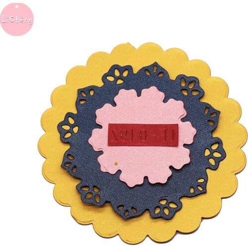 Lace Circle Layering Slimline Card Dies Embossing Folder Paper Craft Mold Metal Cutting Dies Scrapbooking DIY Clear Stamps 2020