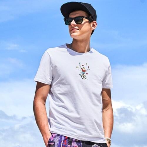Gailang Brand Fashion Men T Shirt Cotton O Neck Tshirts 2020 Summer Short Sleeved Casual T-Shirt Print Mens clothing tops tees