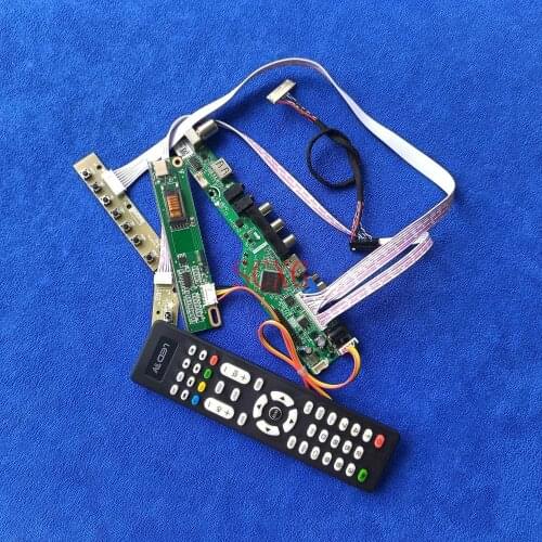 Fit LTN141W1/LTN141W3-L01 30-Pin LVDS USB VGA AV HDMI-compatible 1CCFL Signal Analog LCD panel controller board 1280*800 DIY kit