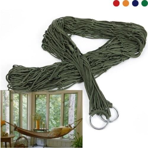 Outdoor Leisure Bed Sleeping Nylon Hammock Hanging Beds 1 Pcs 240x80cm Swing Hammocks Camping Hunting