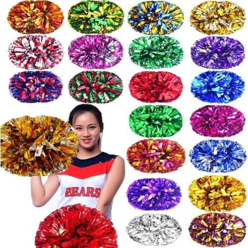 28cm Game Pom Poms Cheerleading Cheering Ball Flower Sports Match Vocal Dance Party Concert Decorator Come On Props Club Supply