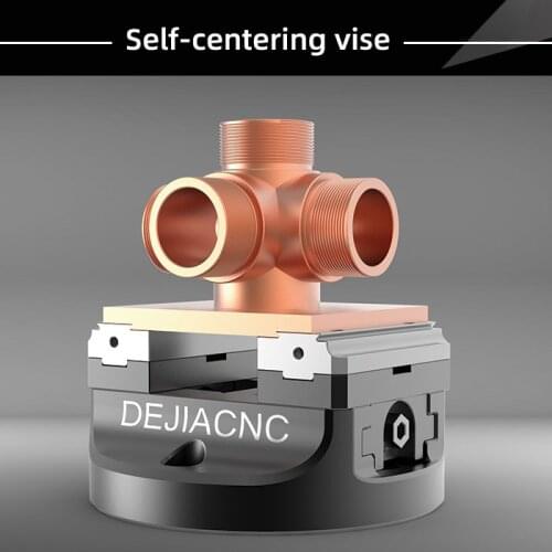 Precision self-centering five-axis vise four-axis bridge clamp, serrated 45° CNC machining center dedicated concentric clamp