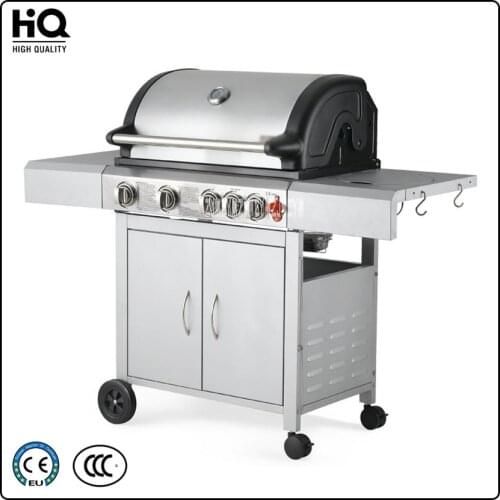 Stainless Steel Gas Barbecue Grills 3C/CE Outdoor Gas Stove zs-032,Multi-function Courtyard Home BBQ Grill Four Exports,4 Stoves