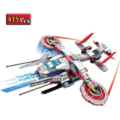 Military Series World War II Future Space Sci-Fi Fighter Building Blocks Bricks Toys Christmas Gifts