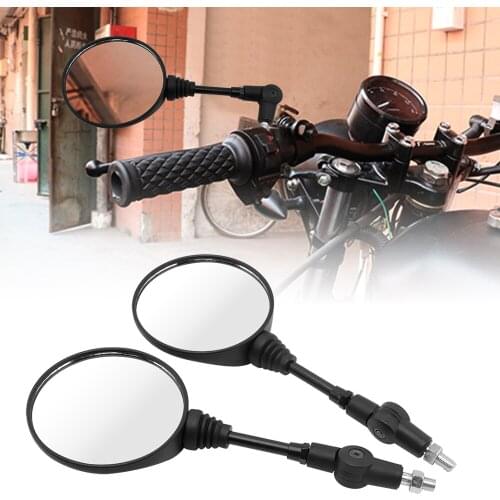 Universal Black 8/10MM Moto Accessories Motorcycle Retroviseur Scooter Mirror For BMW R nineT Ninja 300 ABS SE H2R Cafe Racer