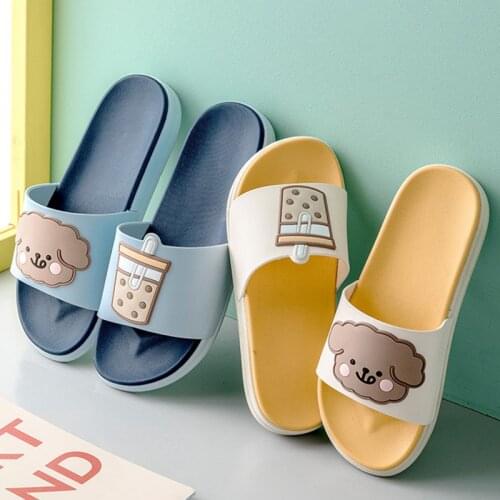 Womens Shoes 2021 Unisex Cute Indoor Slippers Home Hotel Sandals And Slippers Non-slip Bathroom Couple Slippers Soft Sole Slide
