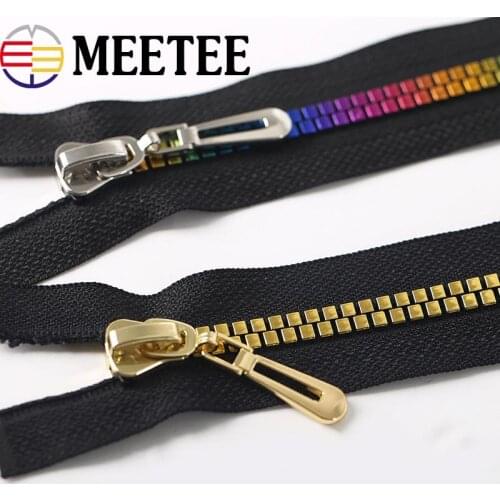 1/2pcs 8# Open-end Resin Zipper For Sewing New Jackets Coat Down Zippers Zip for Sewing DIY Garment Accessories