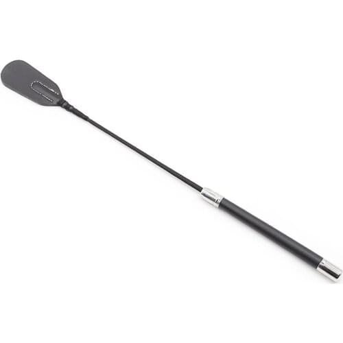 16.6 inch Horse Riding Crop Leather Jump Bat Bull Whip, Faux Leather Paddles