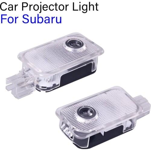 2pcs LED Car Ghost Shadow Door Welcome Light Logo Projector Lamp For Subaru Tribeca XV Forester Legacy Outback Lmpreza Car Goods