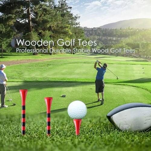 2-3/4 Inch Or 3-1/4 Inch 100 Pcs Wooden Golf Tee Golf Wooden Spikes Reduce Friction And Side Rotation Durable And Stable