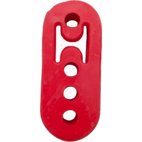4Pcs Red Exhaust Mount Repair Hanger Bracket Heavy Duty Rubber 4 Holes