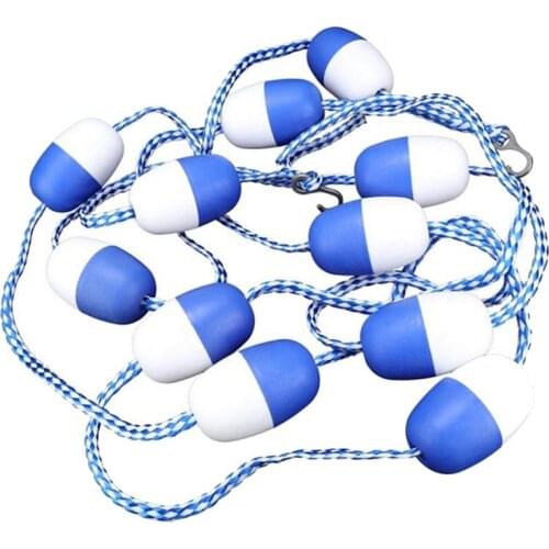 5M Swimming Pool Safety Divider Swim Pool Lane Line With Hooks Floats Safety Divider Floating Buoy Line Accessories For Pool