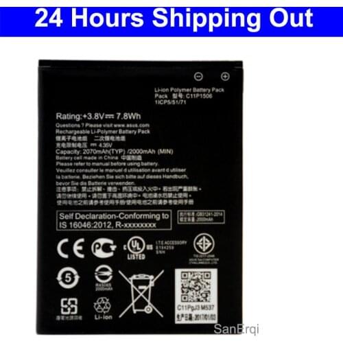 C11P1506 Battery For ASUS Live G500TG ZC500TG Z00VD for ZenFone Go High Quality Batteries 2070mAh