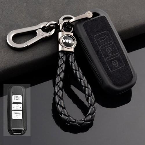 Leather TPU Car Remote Key Case Full Cover Holder Shell Fob Keychain For Wuling Hongguang S Baojun 730 510 560 360 RS-5 530 630