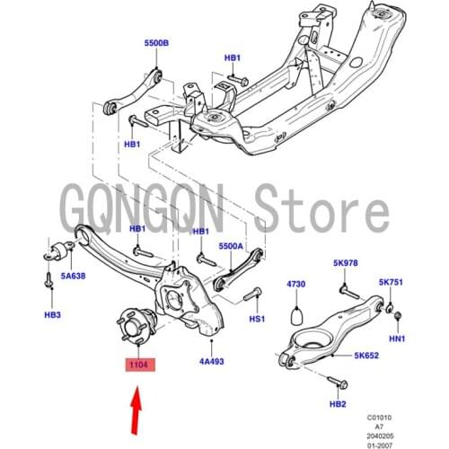 CAR rear wheel axle head For dMo nd eoF oc us Rear wheel center bearing unit Rear wheel bearing unit Rear wheel bearing