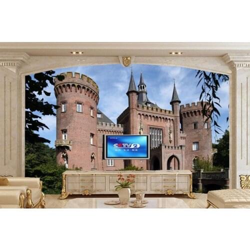 Large 3d murals,Germany Castles Bridges Castle Cities wallpapers,living room sofa TV wall bedroom wallpaper for walls 3 d
