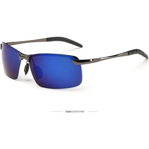 =CLARA VIDA= Rimless colorful lenses Sports Mens ladies Mirror Polarized Sunglasses Tac Enhanced Polarised Sun glasses UV400