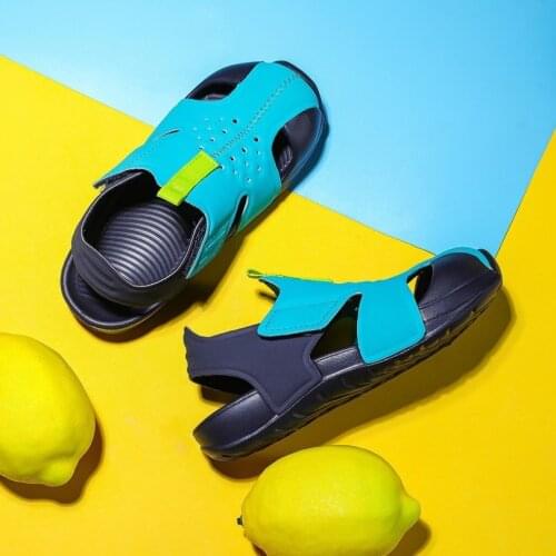 Children Sandals Summer Girls Boys Outdoor Non-slip Sneakers Soft Sole Beach Shoes Kids Closed Toe Arch Support Sport Sandals