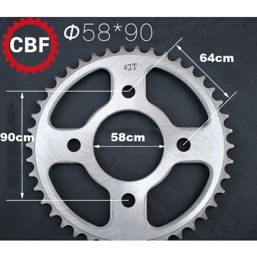 FOR HONDA CBR125 R-B,C,D,E,F,G,H CB125 F (GLR125) 36-38-40-42-48 Teeth Motorcycle Rear sprocket 428chain back gear Sprockets