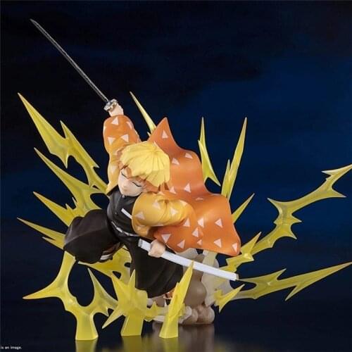 Kimetsu no Yaiba Anime Figure Agatsuma Zenitsu Breath of Thunder Action Figure Demon Slayer Figuarts ZERO Figurine Doll Gift