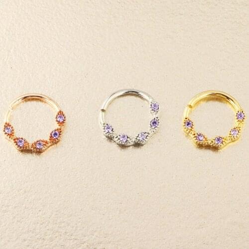 2021 Trendy New 8mm Punk Clip on Piercing Ear Nose Lip Rings Unisex Nose Ring Women Septum Body Jewelry