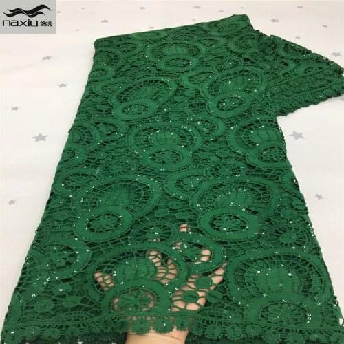 Madison Nigerian African Lace Fabric 2021 High Quality Lace 100% Cotton Lace Guipure Cord Lace Fabric For Wedding Party