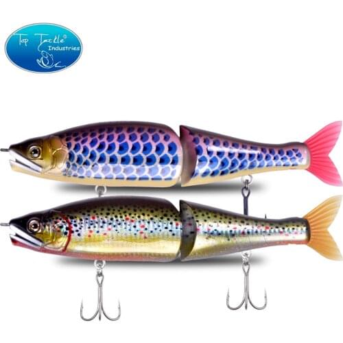 220mm 9" Slow Sinking Saltwater Or Floating Freshwater Big Bass Fishing Jointed Baits Swimbait Fishing Lure 8 colors