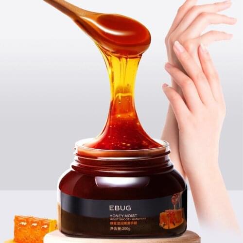 Honey Hand Wax Mask Gel Moisturizing Softening Exfoliating Anti Dryness Chapped Anti Wrinkle Nourish Brighten Hands Care 200G M