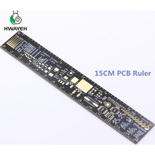 15cm 20cm 25cm Multifunctional PCB Ruler For Electronic Engineers For Arduino Fans PCB Reference Ruler Measuring Tool 180 Degree
