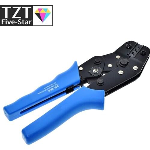 Blue SN-28B Pin Crimping Tool High-Carbon Steel Crimping Plier 2.54mm 3.96mm 28-18AWG Crimper 0.1-1.0mm Square dupont crimp tool