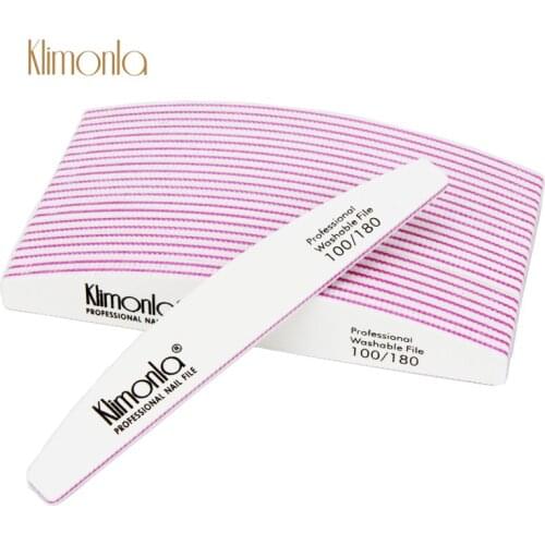 50Pcs/Pack Lime a ongle Professional Nail File Buffer 100/180 Grit Acrylic Nail Art Buffing Sanding Manicure And Pedicure Tools