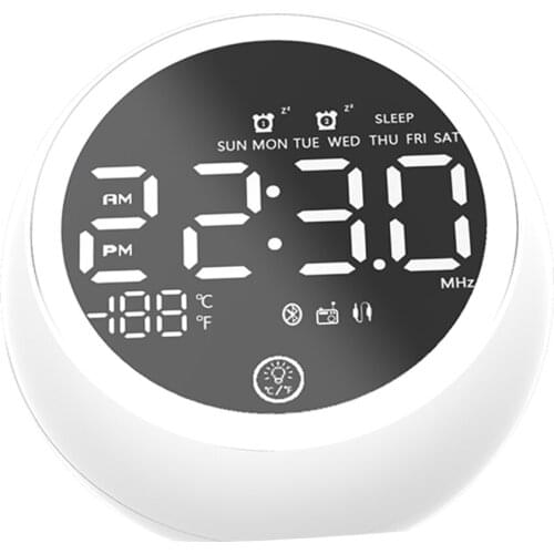 Radio Dock station speaker Bluetooth 5.0 Multifunctional Clock with Snooze