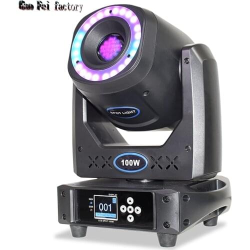 LED Spot 100W DJ DMX Back Lights Moving Head Lyre Gobo Mobile Projector Stage Lighting For Disco Party Night Club Show