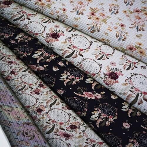 50*140cm Bullet Textured Liverpool Fabric Flower Printed DIY Tissue Kids Home Textile for Sewing Quilt Decoration Home L24317