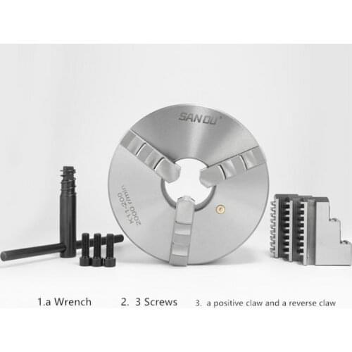 San Ou K11- 130/k11- 160/3 Jaw Lathe Chuck /130Mm/160Mm/ A Wrench, 3 Screws / A Positive Claw and A Reverse Claw