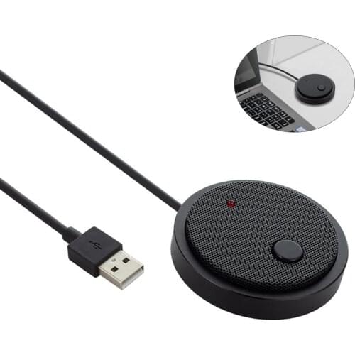 USB Omni-directional Condenser Microphone Mic With USB Port for Meeting Business Conference Computer Laptop Voice Live Broadcast