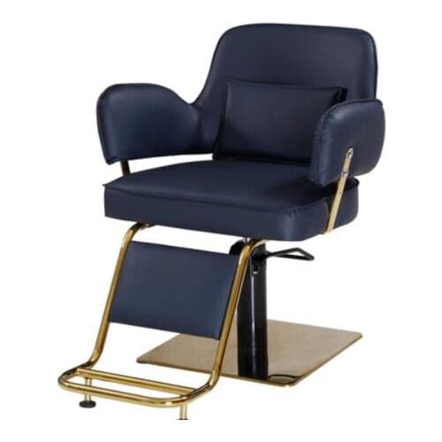 Vintage barber chair barbershop chair hair salon dyeing and ironing chair hair cutting chair hair salon solid wood hydraulic cha