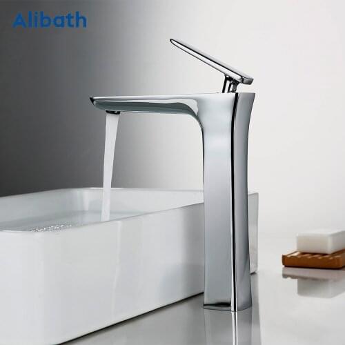 High Quality Tall Bath Sink Faucet Bathroom hot and cold basin water mixer tap bathroom single sink faucet