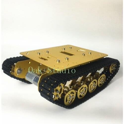 TS100 Shock Absorber Tank car,12V/330rpm High Speed DC Motor,Aluminum alloy Chassis/Frame, DIY, tank model