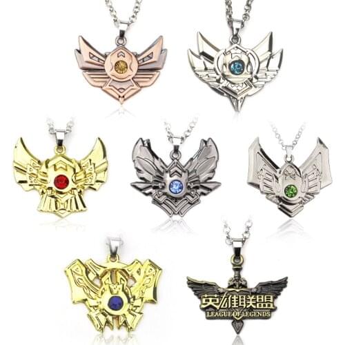 Game Jewelry LOL Kindred Wolf and Lamb Mask Pendant Necklace Gift Kindred the Eternal Hunters Necklace for Couples Dropshipping