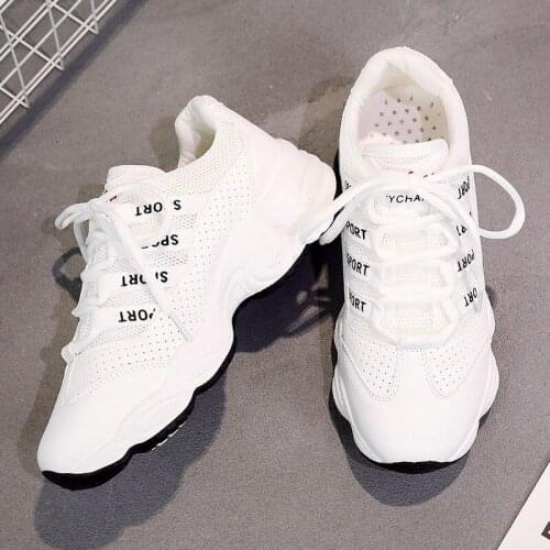 2019 Spring New Mesh Women Casual Shoes Comfortable Platform Shoes Woman Sneakers Ladies Trainers chaussure femme T2-23