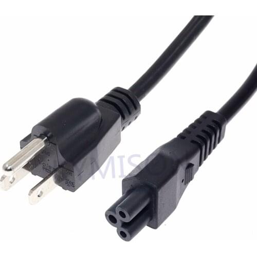 0.3m US NEMA 5-15P to IEC C5 AC Power Cord, American Standard Three plug to C5 Extension Cable For Laptop