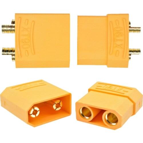 1 Pair Male Female XT90 Battery Connector Banana Connector Adapter For RC Quadcopter Lipo Battery