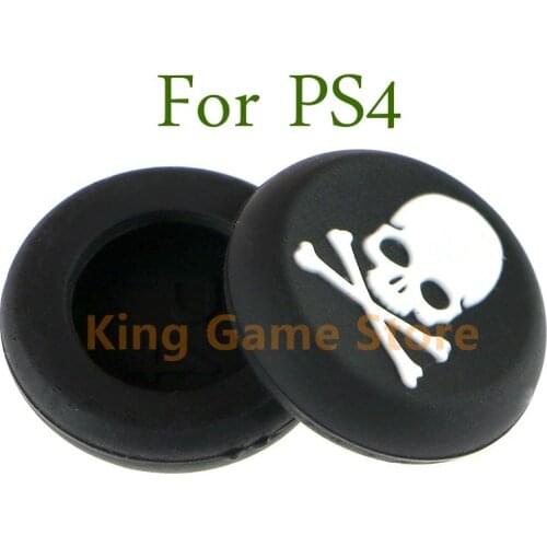 200pcs For Sony PlayStation 4 PS3 PS4 PS5 Xbox One 360 Controller Skull Thumb Stick Grips Cap Gamepad Joystick Cover Case Parts