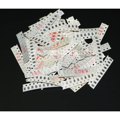 640pcs 1206 SMD Resistor Pack 64 kinds specifications × 10pcs Resistance Values (1 Ohm-10M Ohm) Accuracy 5