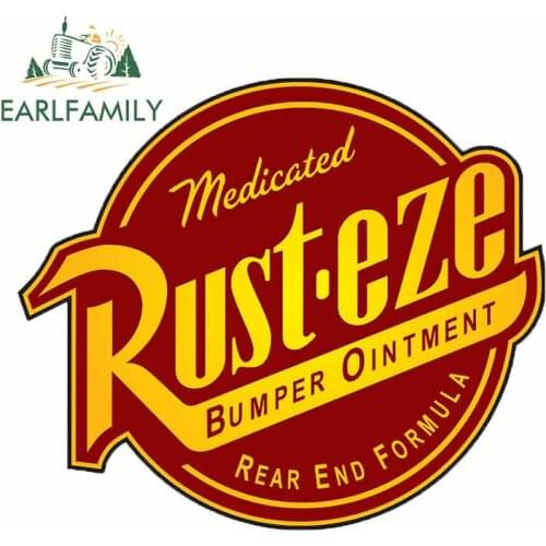 EARLFAMILY 13cm x 11.3cm Car Stickers and Decals for RUST-EZE Windows JDM Wall Vinyl Waterproof Creative Car Assessoires